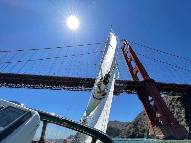 Panache under the Golden Gate Bridge