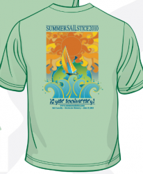 Win a free t-shirt by signing up for Summer Sailstice at Strictly Sail Pacific.