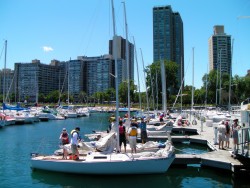 Chicago Sailing hosts BBQ and boats available to rent and charter! 