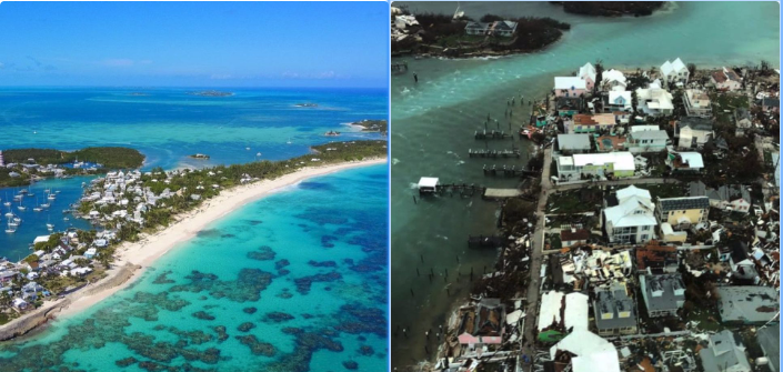 Before and after in the Abacos
