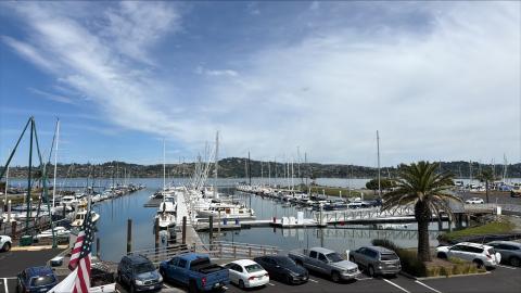 Image of sailboats docked at the Clipper Yacht Harbor - the site of Modern Sailing's newest (third) location