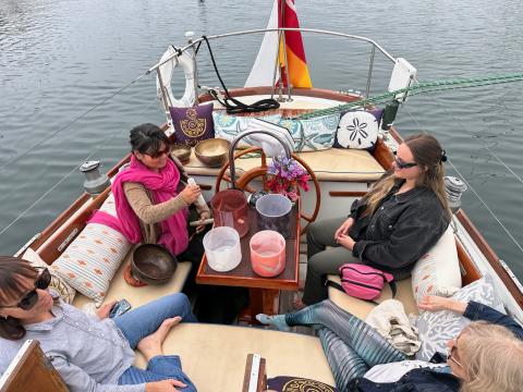 Sound Bath under Sail aboard SunSwept Sailing’s Yacht Kelpie 