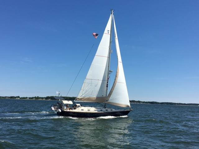Phoenix sailing nicely in the Chesapeake