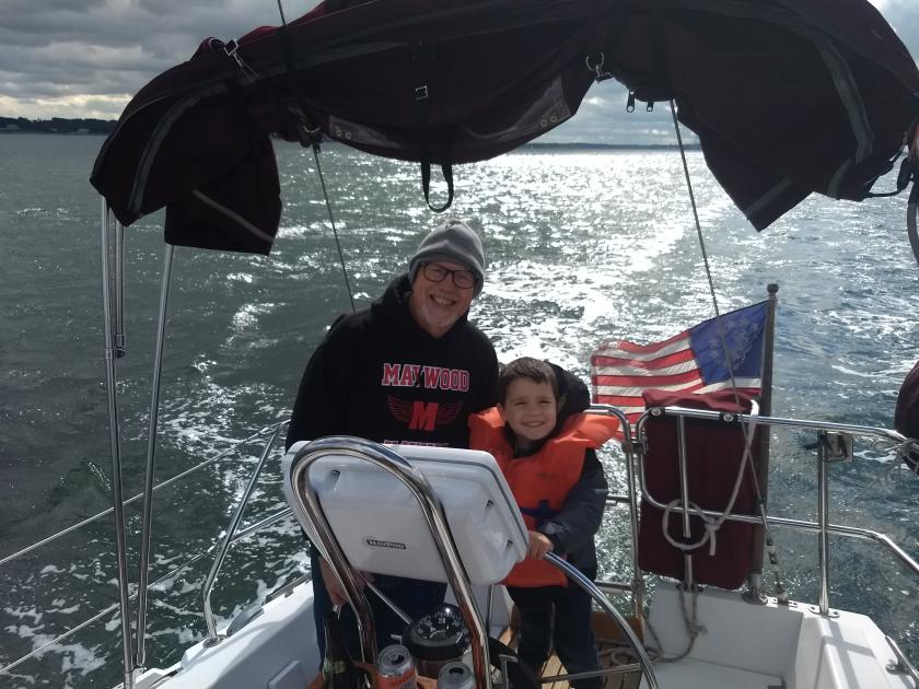 Family sail on Long Island Sound