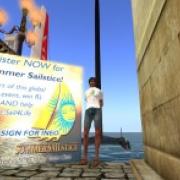  Second Life Sailors celebrating and helping the American Cancer Society 