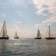 ND - Less wind but more sailors greeted the annual Lake Sakakawea Summer Sailstice celebreation.