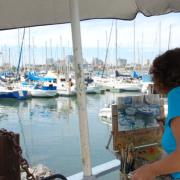 Plein Air Paint Out at the Encinal YC Sailstice Festival 